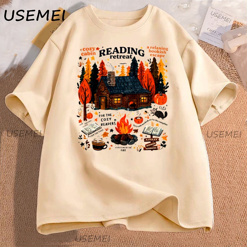 Herbal Wellness Book - Rahat Kabin Okuma Retriat T-shirt Sonbahar