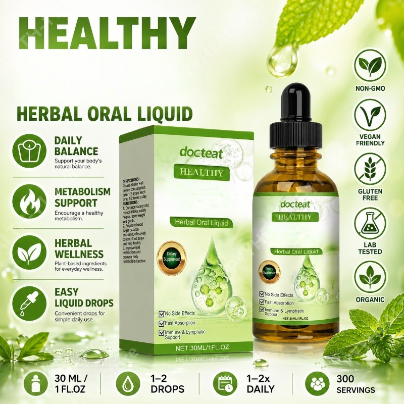 Herbal Wellness Drops - Nane Yaprağı Ekstresi ve B1 Vitamini