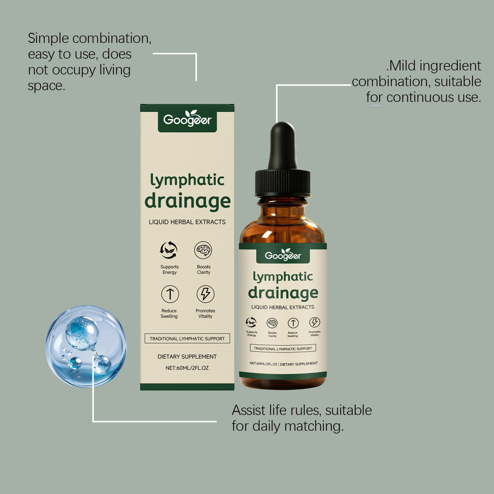 Lenf Drenaj Damlaları 11'i 1 A - Herbal Wellness Drops incelemesi ve fiyatı