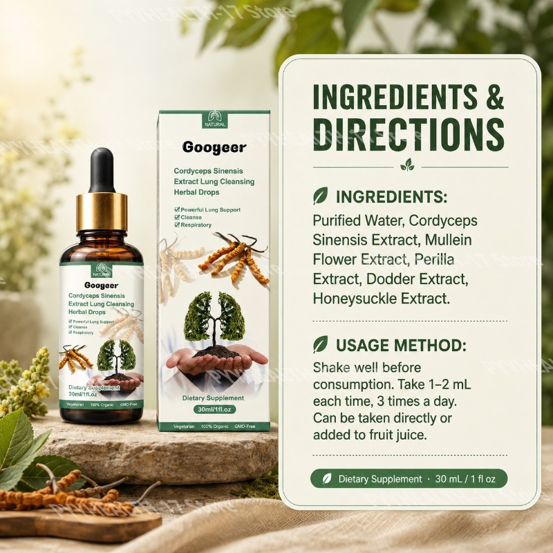 Googeer Cordyceps Damlaları Bi - Herbal Wellness Drops incelemesi ve fiyatı